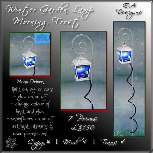 [EA] Winter (Christmas) Garden Lamp - Morning Frost nc BOX