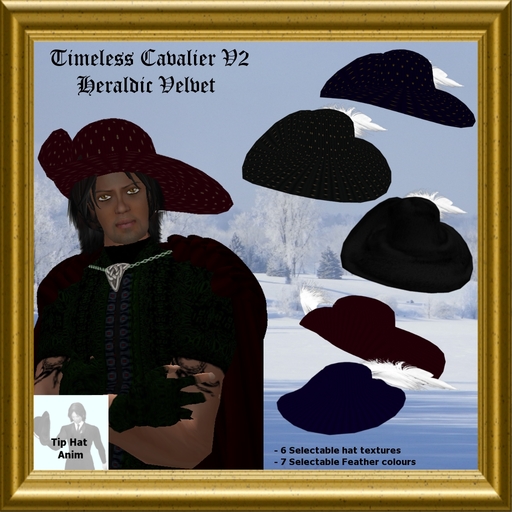 Timeless Cavalier Hat - Heraldic - Tip Hat