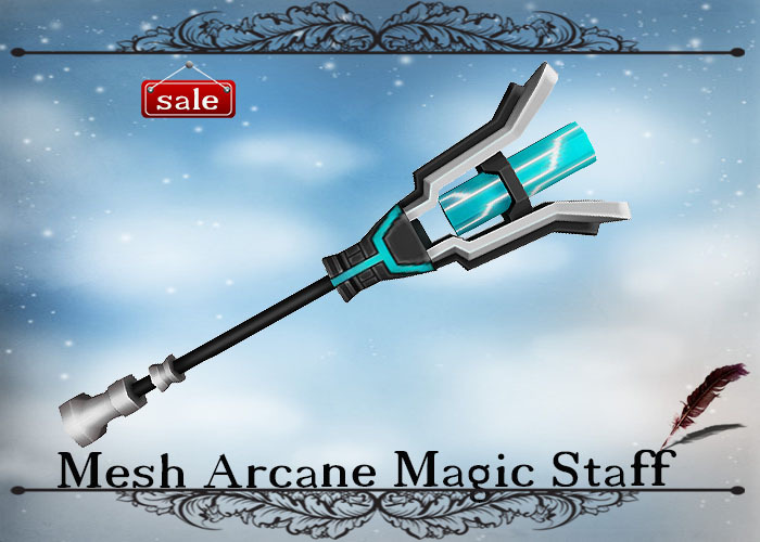 SINGLE Mesh Arcane Magic Staff v. 16