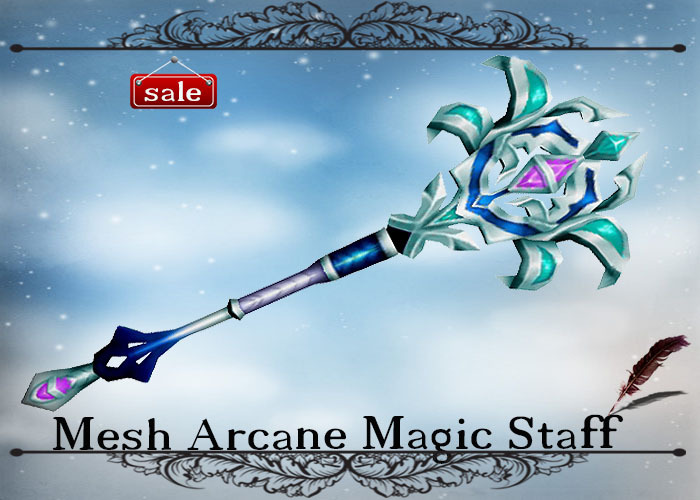 SINGLE Mesh Arcane Magic Staff v. 20