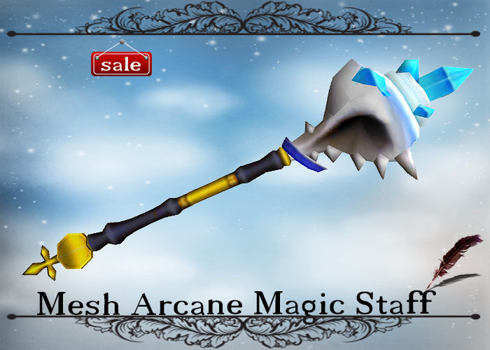 SINGLE Mesh Arcane Magic Staff v. 23