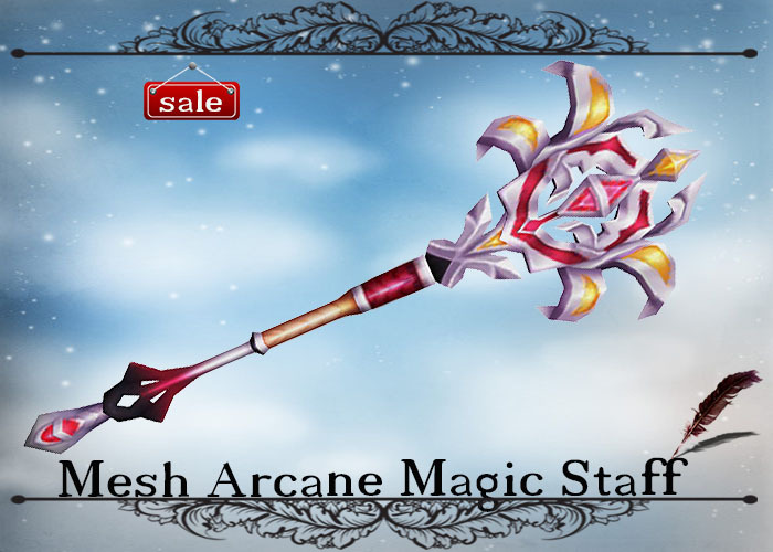 SINGLE Mesh Arcane Magic Staff v. 21