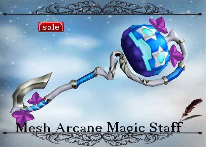 SINGLE Mesh Arcane Magic Staff v. 28