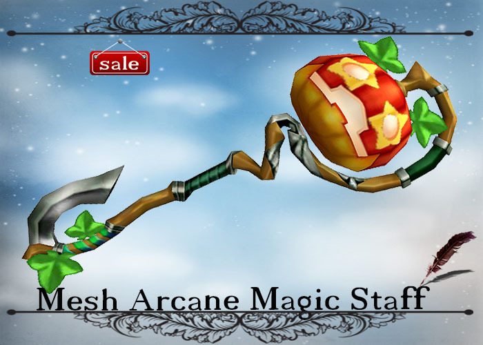 SINGLE Mesh Arcane Magic Staff v. 29