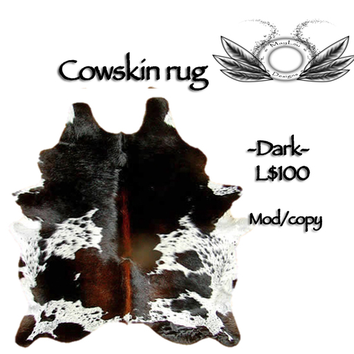 Cowskin rug (dark)