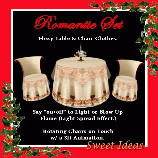 Sweet Ideas * Xmas Romantic Set  Roses - Ivory Round (Boxed)