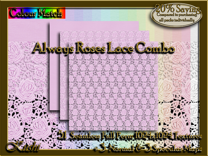 Always Roses Lace Combo Textures