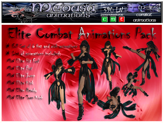 ~ Medusa weapons ~ Elite Combat Anim Pack (Boxed)