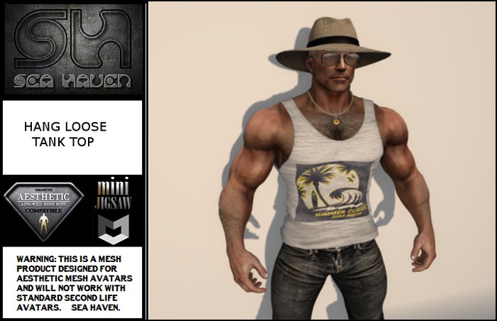HANG LOOSE Tank Top - Fitted Mesh