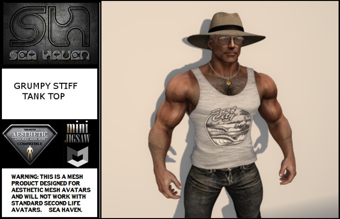 GRUMPY STIFF Tank Top - Fitted Mesh
