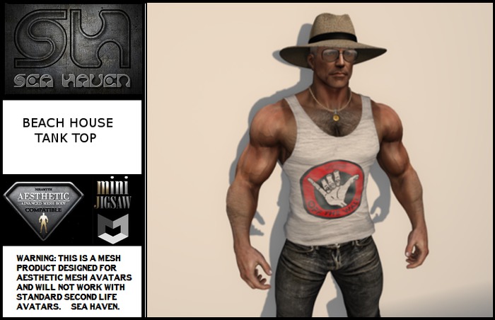 BEACH HOUSE Tank Top - Fitted Mesh
