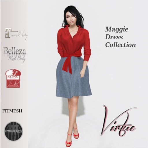 Virtue Maggie Dress Denim