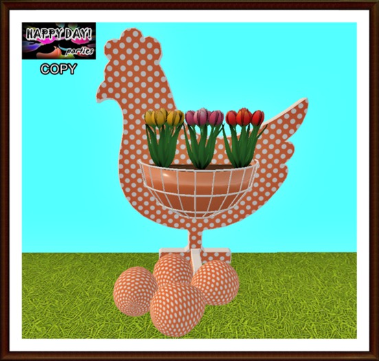 Easter - Orange Chicken Planter