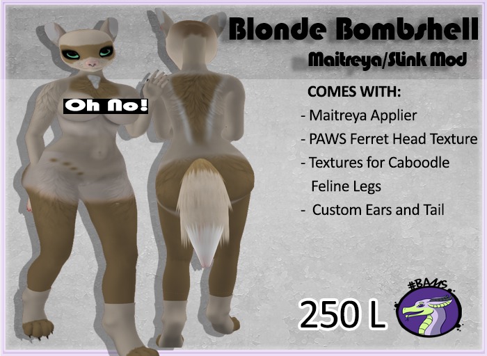 #BAMS BlondBombshellFerret - Maitreya Lara Mod