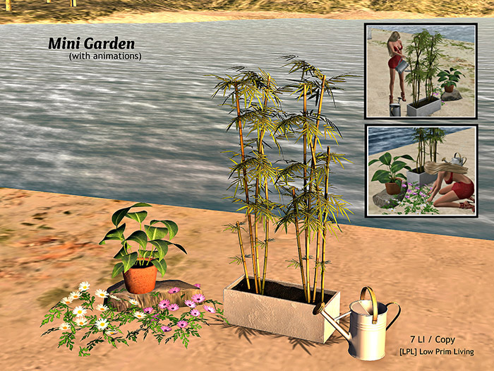 Mini Garden Set with watering and planting animations