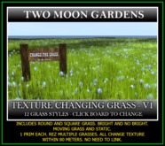 TEXTURE CHANGING GRASS - 12 STYLES. Volume 1. Covers up to 80 meters.