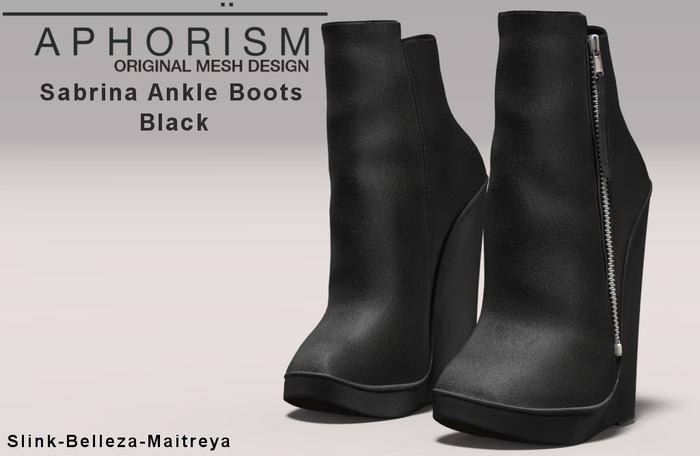 !APHORISM! Sabrina Ankle Boots - Black