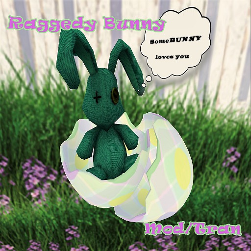 Easter RaggedyBunny/Green-boxed