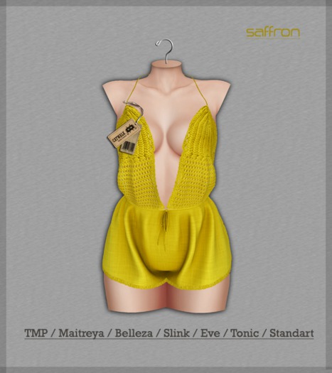 _CATWALK_ " Beach Queen Romper SAFFRON " PACK