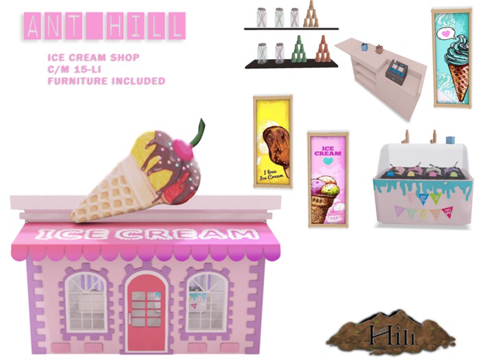 Ant Hill Ice Cream Shop [PINK]