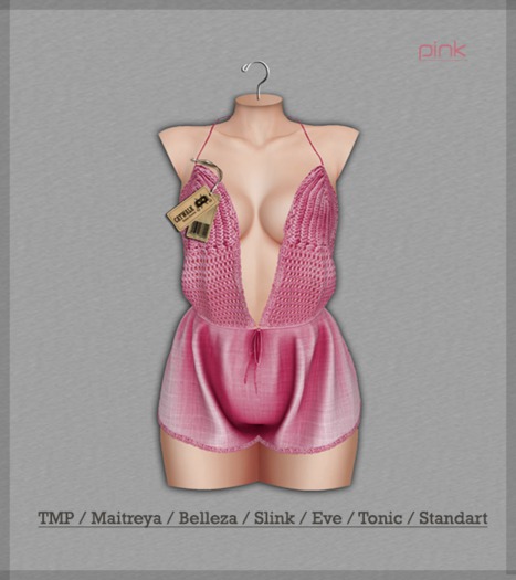 _CATWALK_ " Beach Queen Romper PINK " PACK