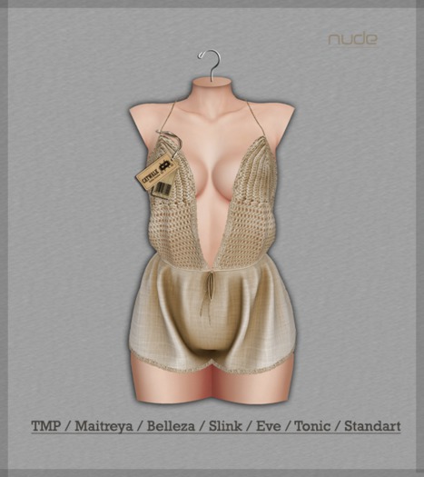 _CATWALK_ " Beach Queen Romper NUDE " PACK