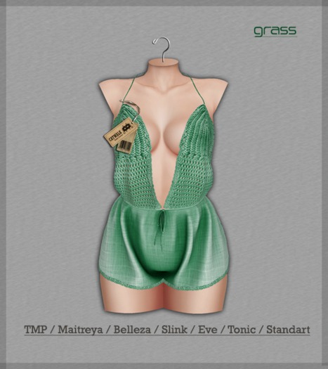 _CATWALK_ " Beach Queen Romper GRASS " PACK
