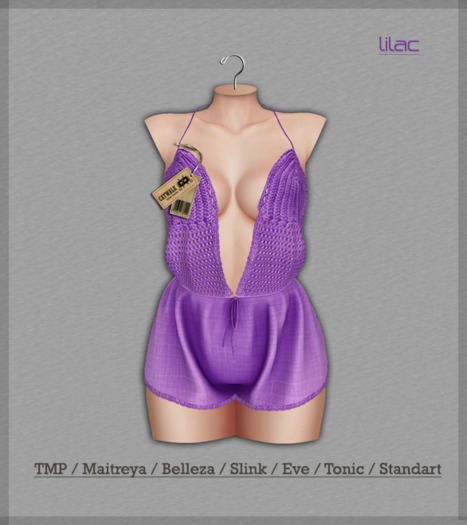 _CATWALK_ " Beach Queen Romper LILAC " PACK