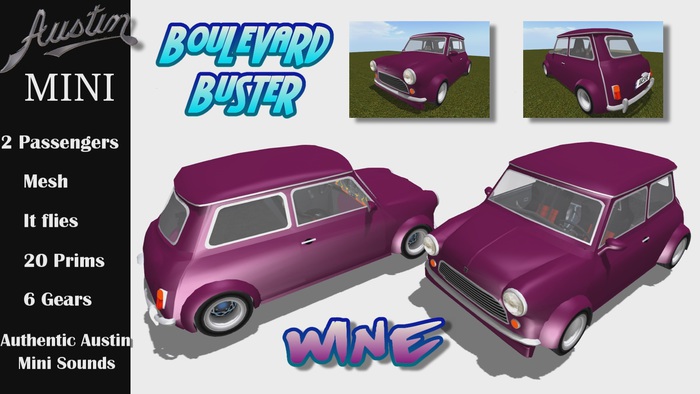 Austin Mini Wine "Boulevard Buster"