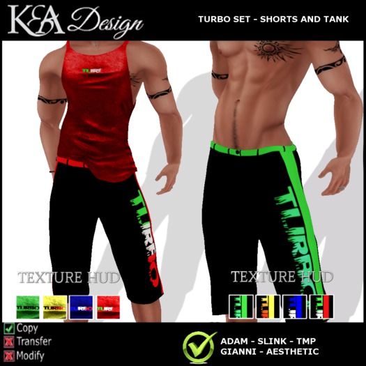 K&A Design - Turbo Short/Tank Set