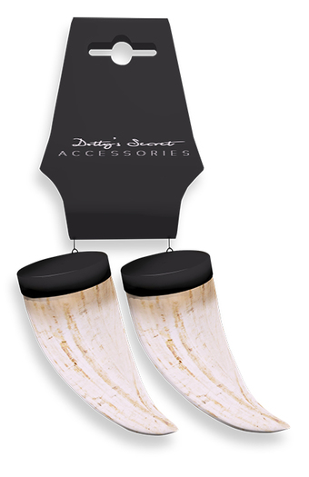 Dotty's Secret - Tusks Earrings - [NATURAL IVORY]
