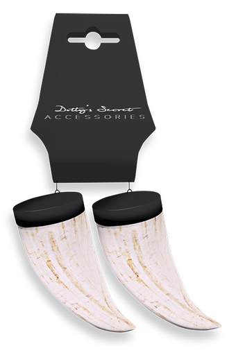 Dotty's Secret - Tusks Earrings - [POLISHED IVORY]