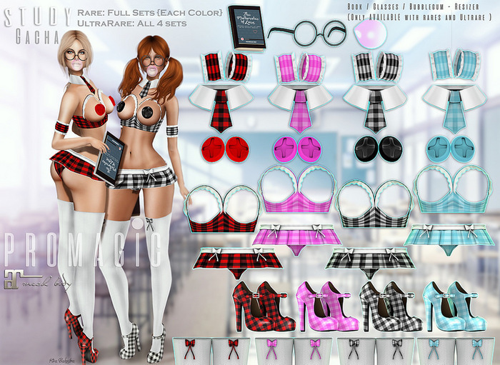 PROMAGIC -Study Gacha -Black&White{Rezz Me} -  RARE