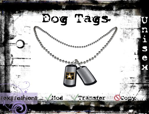 ::Foxy Fashions:: Dog Tags