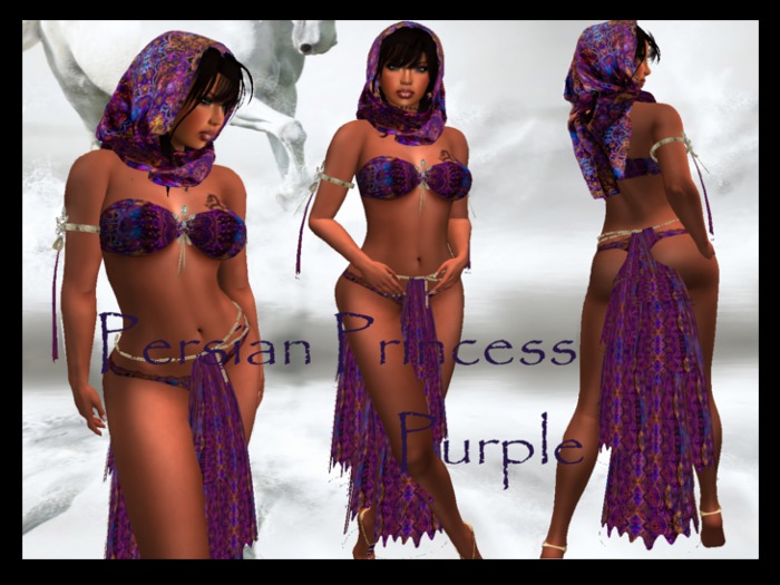 .:CI:. Persian Princess Silks ~ Purple (bag)