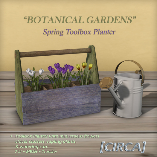 [CIRCA] - "Botanical Gardens" - Spring Toolbox Planter