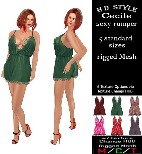 Cecile sexy rumper with Texture Change HUD