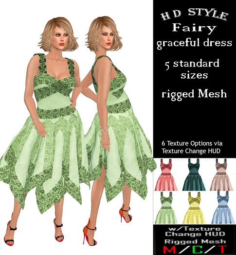 Fairy dress with Texture Change HUD