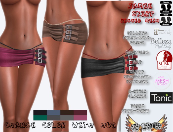 *CD* Jamie Skirt Mesh HUD ( DEMO )