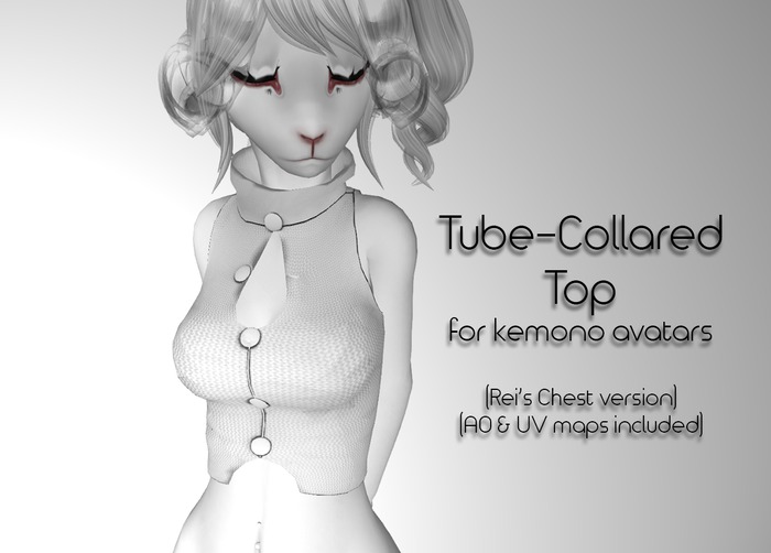 Kemono Tube-Collared Top (Rei's Chest)