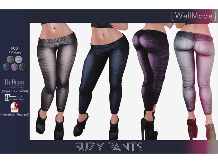 [WellMade] Suzy Pants - HUD 5 Colors