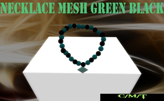 OY! NECKLACE MESH GREEN FULLPERM