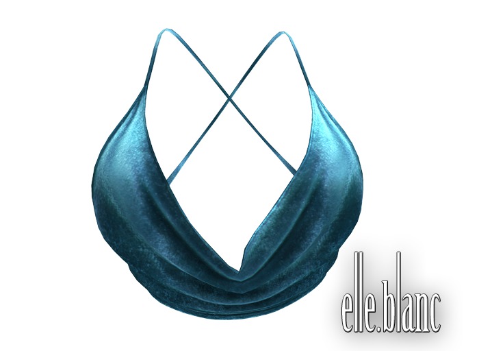 EB cowl top velvet ocean