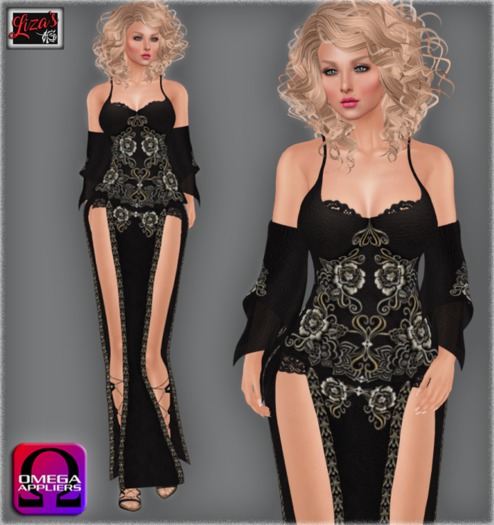 Liza's* Raz black - Incl. Omega applier, tagFantasy