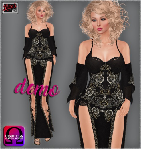 Liza's* Raz black DEMO - Incl. Omega applier, tagFantasy