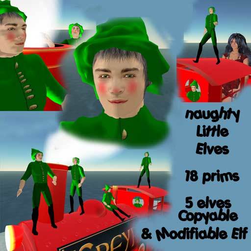5 Copyable Elves & Modifiable Elf - Naughty but cute...