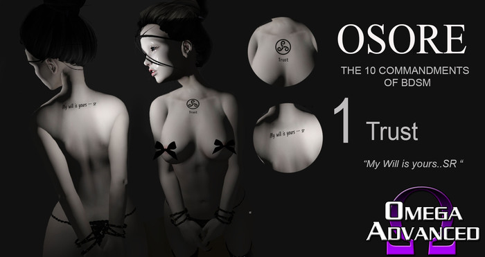 TRUST 1 "OSORE " TATTO