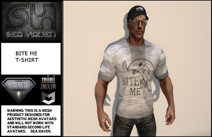 BITE ME T-SHIRT - Fitted Mesh