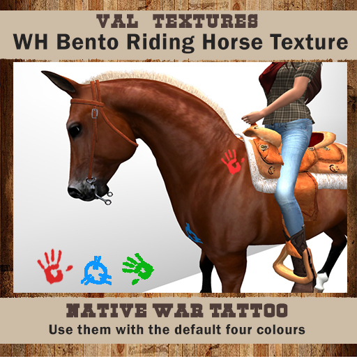 >VAL< War Tattoo for Riding BENTO WH [ADD]