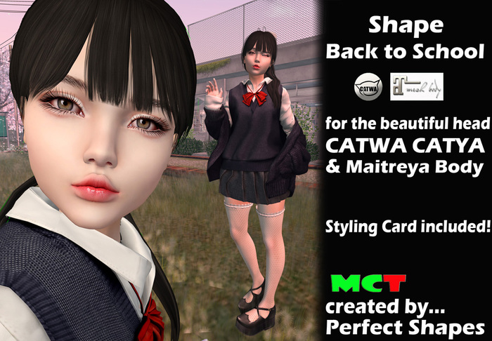 Easter SALE 50% *PS* - Back to School Shape - For CATWA Catya BENTO *
